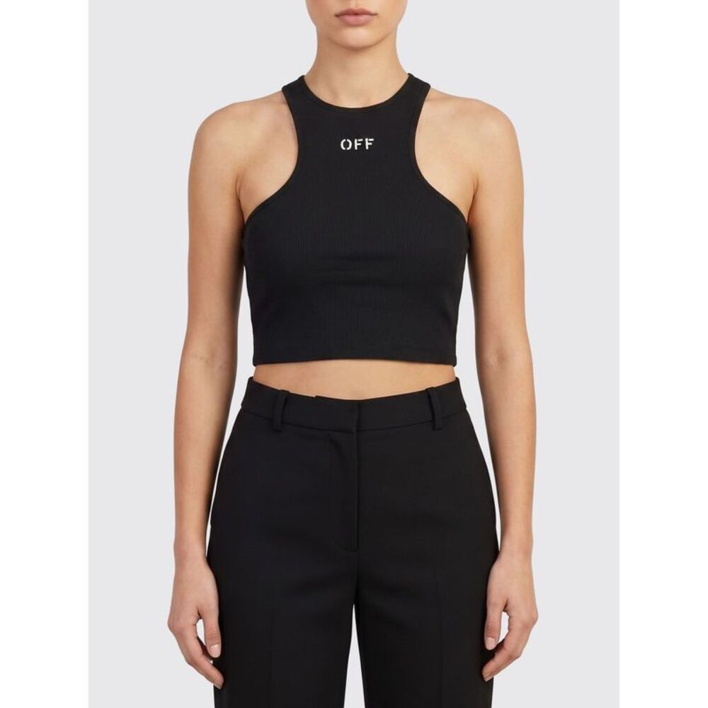 Off-White Top Woman Black